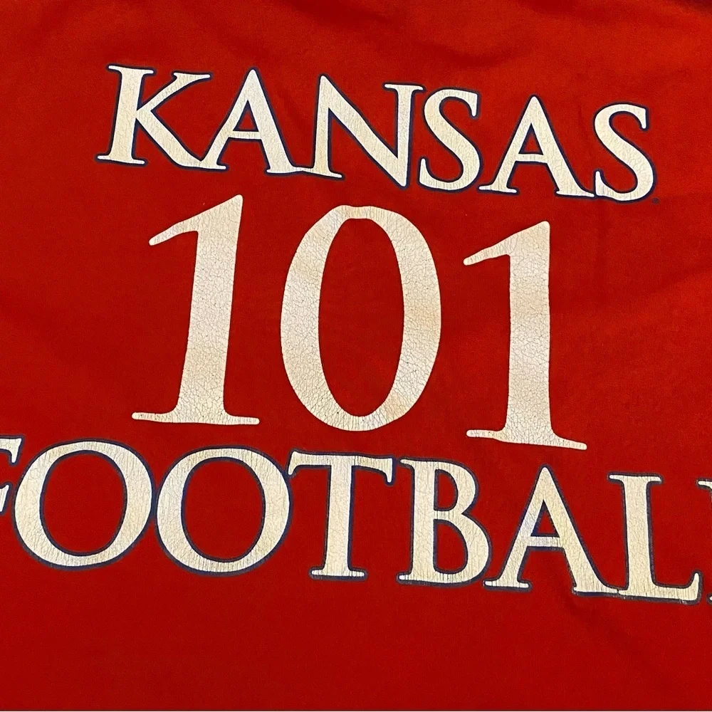 Kansas‎ Jayhawks Adidas Super Jayhawk Camp Shirt Number 101 Men’s XL Color Red